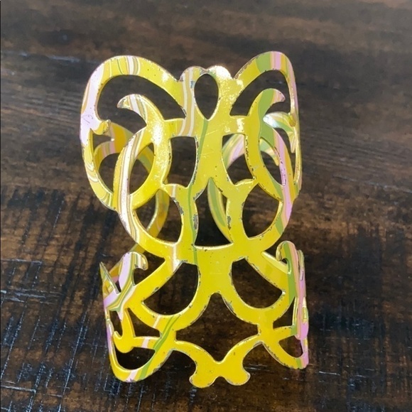 Jewelry - YELLOW & Pink Cuff Bracelet